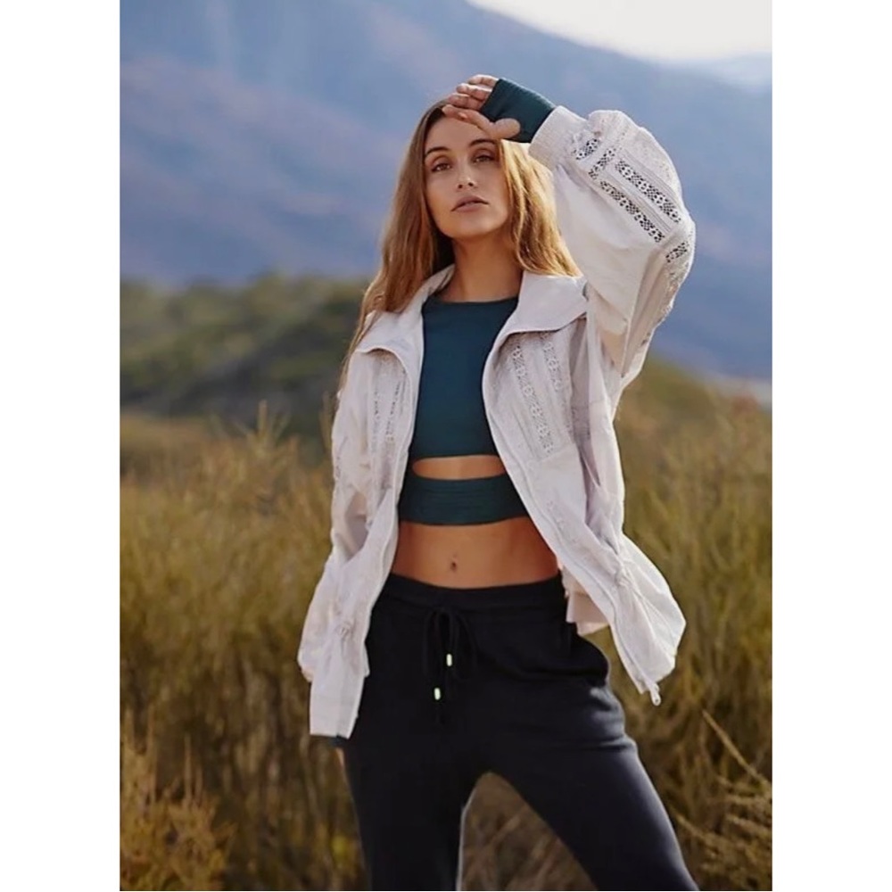New Free People Movement Oh Hey Appliqué Jacket